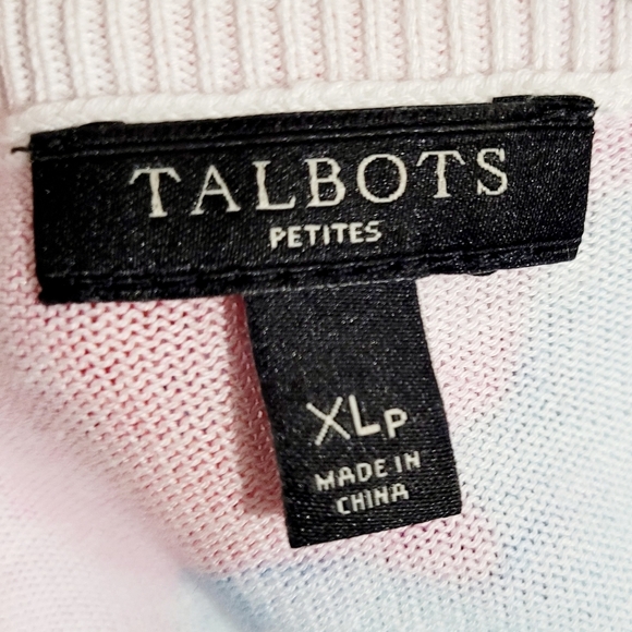 Talbots Colorful Floral 3/4 Sleeve Lightweight Sweater Womans Size XL Petite - Picture 8 of 9